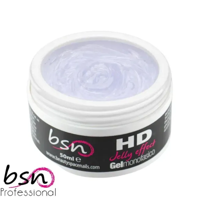 Gel costruttore HD JELLY EFFECT CLEAR Bsn 50 gr, unghie BSN, GEL COSTRUTTORI unghie.