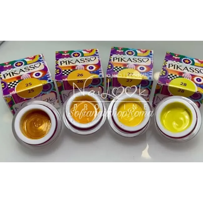 Gel color PAINT senza dispersione PIKASSO Nailook 4gr n.25, unghie SOFIANAIL, GEL COLOR unghie.