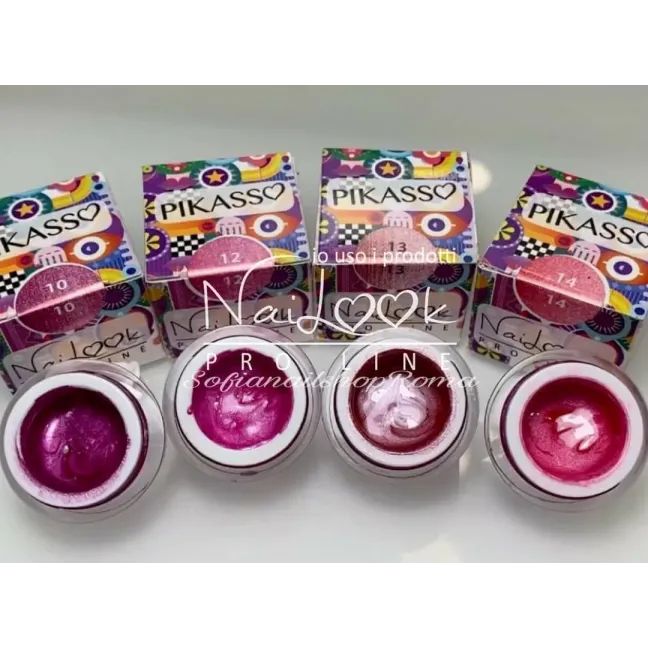 Gel color PAINT senza dispersione PIKASSO Nailook 4gr n.13, unghie SOFIANAIL, GEL COLOR unghie.