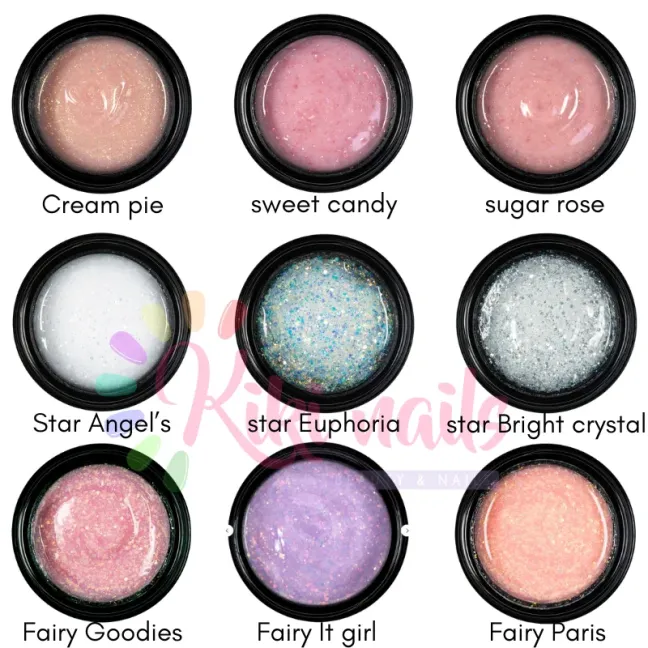 Gel costruttore Cream glam MERMAID ARIEL Hemafree Bsn 30ml, unghie BSN, GEL COSTRUTTORI unghie.