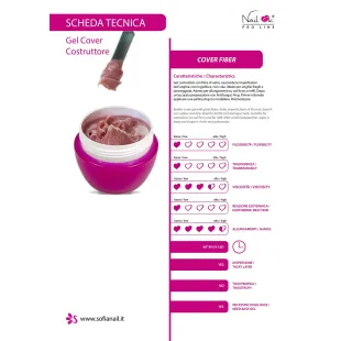 Gel costruttore FIBER COVER SCULPTURE Nailook 15 gr, unghie SOFIANAIL, GEL COSTRUTTORI unghie. 2