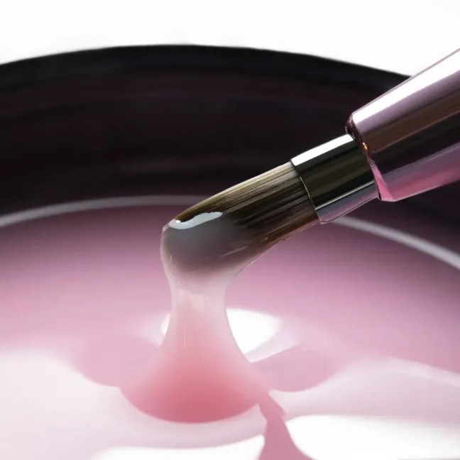 Pennello gel ovale OVAL 10 mm retrattile Mollynails, unghie Allepaznokcie, PENNELLI unghie.