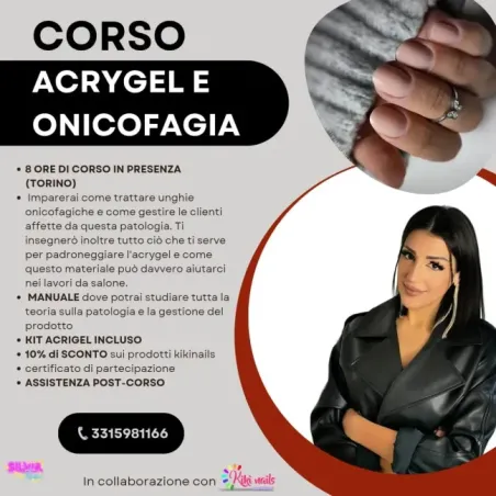Corso ACRYGEL e ONICOFAGIA in presenza, Torino, unghie Altro, CORSI unghie.