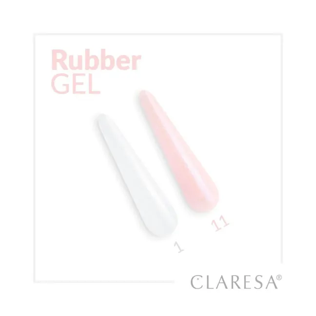 Gel costruttore RUBBER GEL 01 Claresa 45 gr, unghie CLARESA, GEL COSTRUTTORI unghie.