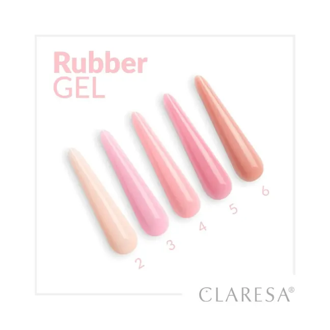 Gel costruttore RUBBER GEL 01 Claresa 45 gr, unghie CLARESA, GEL COSTRUTTORI unghie.
