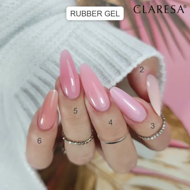 Gel costruttore RUBBER GEL 06 Claresa 45 gr, unghie CLARESA, GEL COSTRUTTORI unghie.