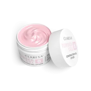 Gel costruttore RUBBER GEL 08 Claresa 45 gr, unghie CLARESA, GEL COSTRUTTORI unghie.