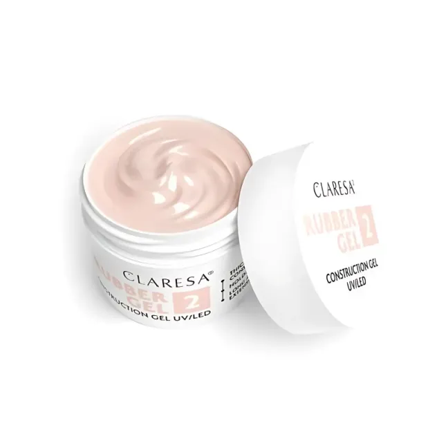 Gel costruttore RUBBER GEL 02 Claresa 45 gr, unghie CLARESA, GEL COSTRUTTORI unghie.