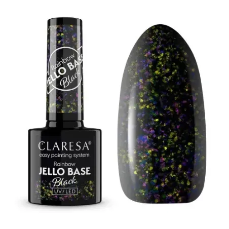 Base ibrida JELLO BASE BLACK Claresa 5 gr, unghie CLARESA, BASI & TOP unghie.