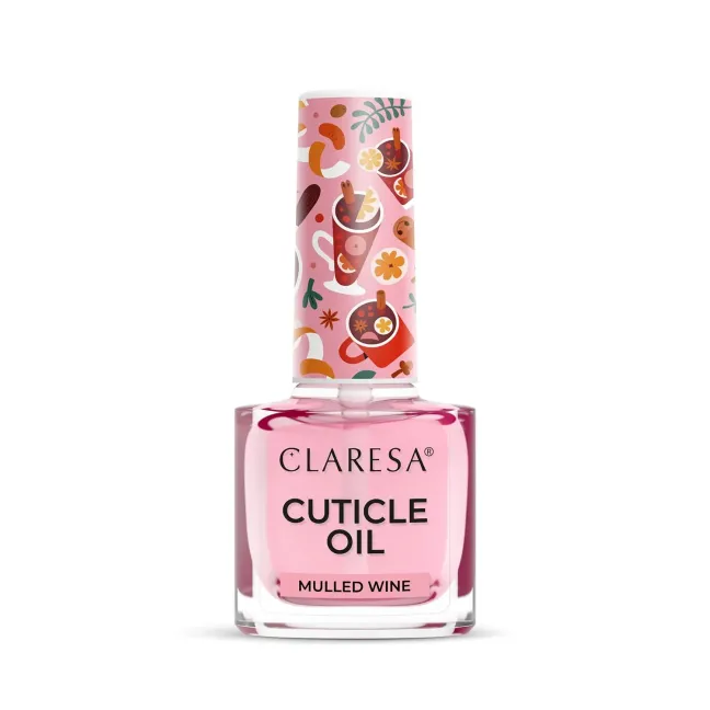 Olio cuticole idratante con pennellino MULLED WINE Claresa 5 ml, unghie CLARESA, OLIO CUTICOLE unghie.