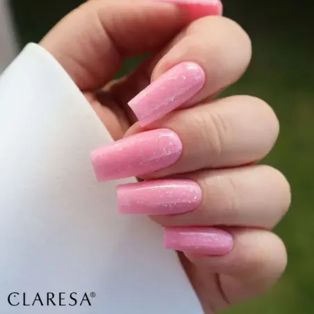 Gel costruttore Soft & Easy GLIMMER PINK Claresa 45 gr, unghie CLARESA, GEL COSTRUTTORI unghie.