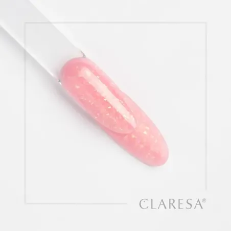 Gel costruttore Soft & Easy GLIMMER PINK Claresa 45 gr, unghie CLARESA, GEL COSTRUTTORI unghie.