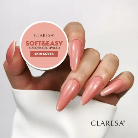 Gel costruttore Soft & Easy SKIN COVER Claresa 45 gr, unghie CLARESA, GEL COSTRUTTORI unghie.