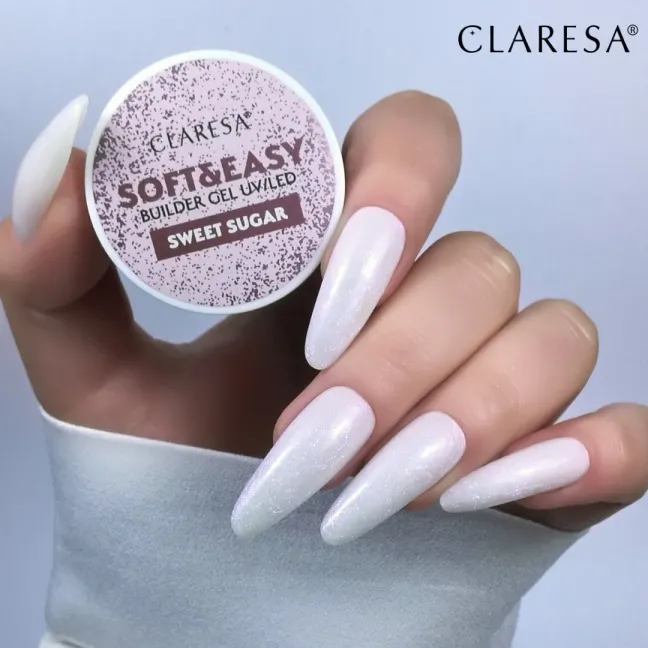 Gel costruttore Soft & Easy SWEET SUGAR Claresa 45 gr, unghie CLARESA, GEL COSTRUTTORI unghie.