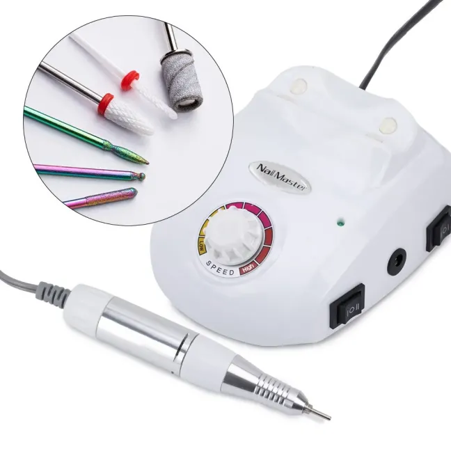 Fresa unghie DM208 65W Mollylac 35.000 giri con accessori, unghie Allepaznokcie, FRESE MICROMOTORI unghie.