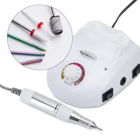 Fresa unghie DM208 65W Mollylac 35.000 giri con accessori, unghie Allepaznokcie, FRESE MICROMOTORI unghie.