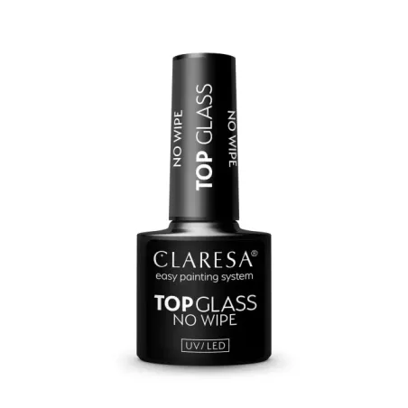 Finish senza dispersione TOP GLASS NO WIPE Claresa 5 gr, unghie CLARESA, BASI & TOP unghie.