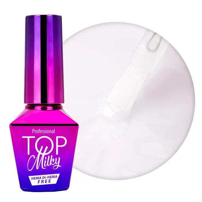 Finish senza dispersione TOP MILKY WHITE bianco lattiginoso Mollylac 10 ml