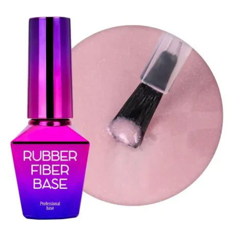 Base ibrida RUBBER FIBER SILKY SHIMMER Mollylac Allepaznokcie 10 ml