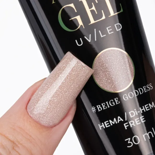 Polygel Acrygel cover BEIGE GODDESS Mollynails Hemafree 30 ml
