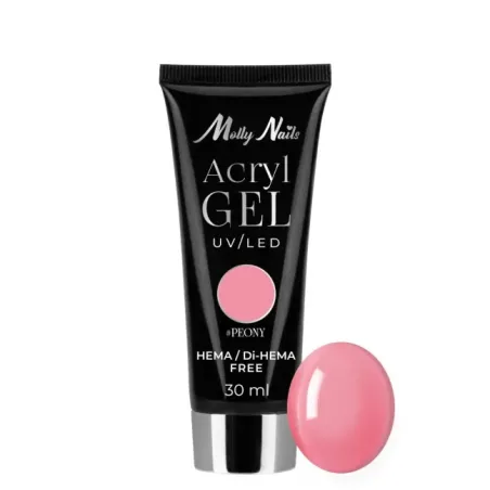 Poly Acrygel cover PEONY Mollynails Hemafree 30 ml