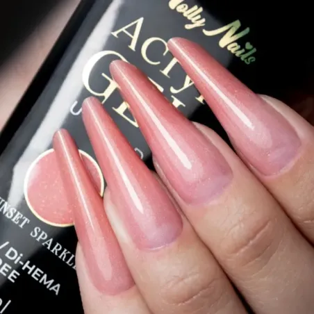 Polygel Acrygel SUNSET SPARKLE Mollynails Hemafree 30 ml