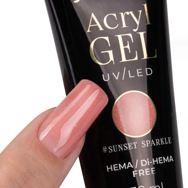 Polygel Acrygel SUNSET SPARKLE Mollynails Hemafree 30 ml