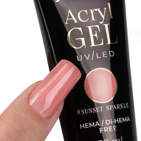 Polygel Acrygel SUNSET SPARKLE Mollynails Hemafree 30 ml