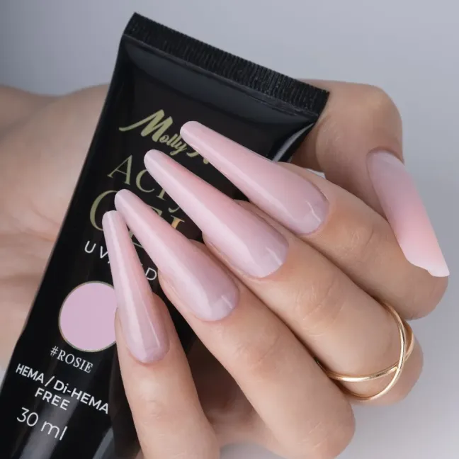 ROSIE 30gr Polygel Acrygel in tubo Mollynails Hemafree 30 ml