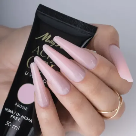 ROSIE 30gr Polygel Acrygel in tubo Mollynails Hemafree 30 ml