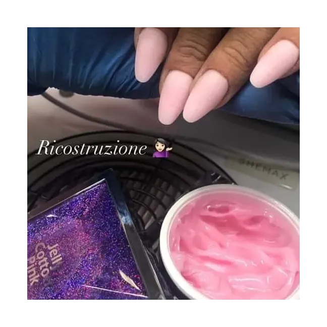 Gel costruttore JELLY COTTON PINK Allepaznokcie 50 ml, unghie Allepaznokcie, GEL COSTRUTTORI unghie.