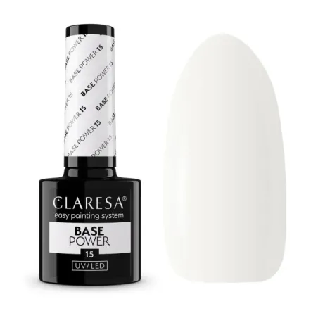 BASE POWER 15 Base ibrida con primer bianco latte Claresa 5 ml
