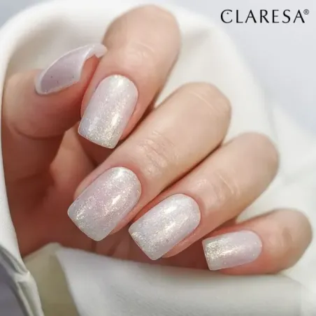 BASE POWER 20 Basecoat ibrida con primer bianco latte glitter Claresa