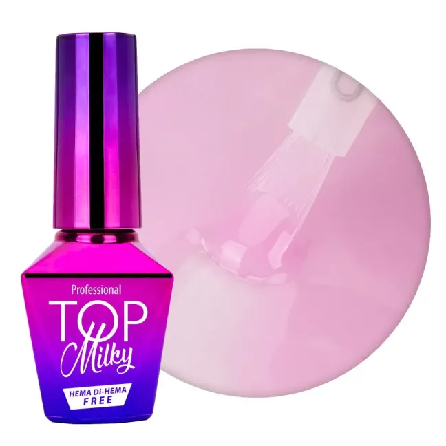 Finish senza dispersione TOP MILKY DAISY rosa lattiginoso Mollylac 10 ml