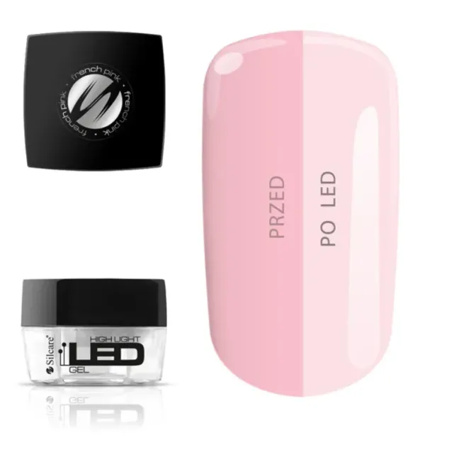 LED FRENCH PINK Silcare 100gr - Builder Gel costruttore High Light rosa lattiginoso con acrilico