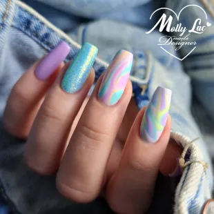 142 Mollynils Semipermanente Polish FLAMINGO Mollylac 8gr 2