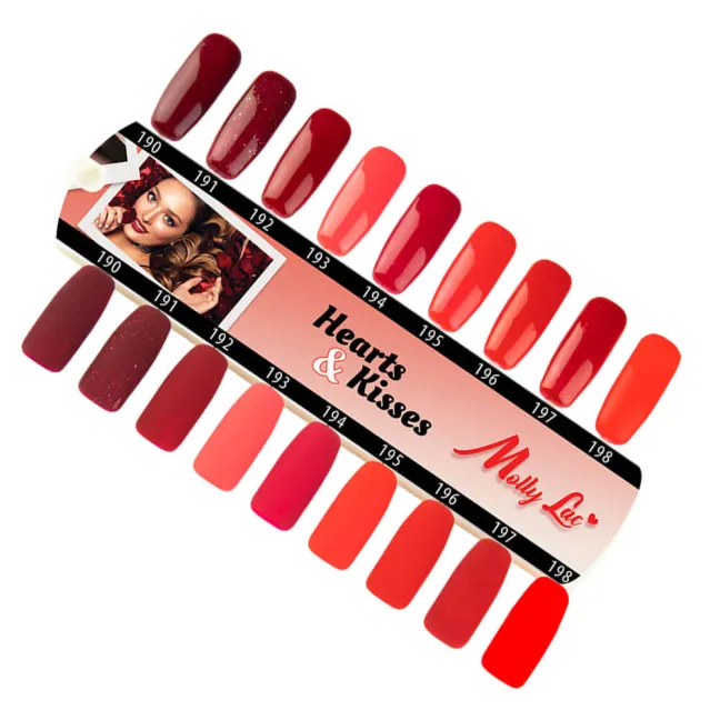 Kit 9 semipermanenti HEARTS&KISSES Mollylac 10 gr