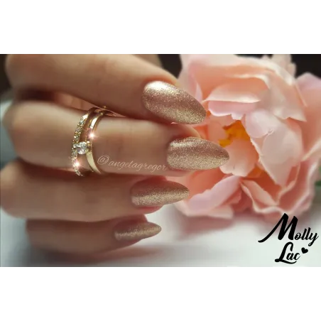 204 Mollylac Colore smalto semipermanente Polish Soakoff Glitter SENSUAL Mollylac 10 gr