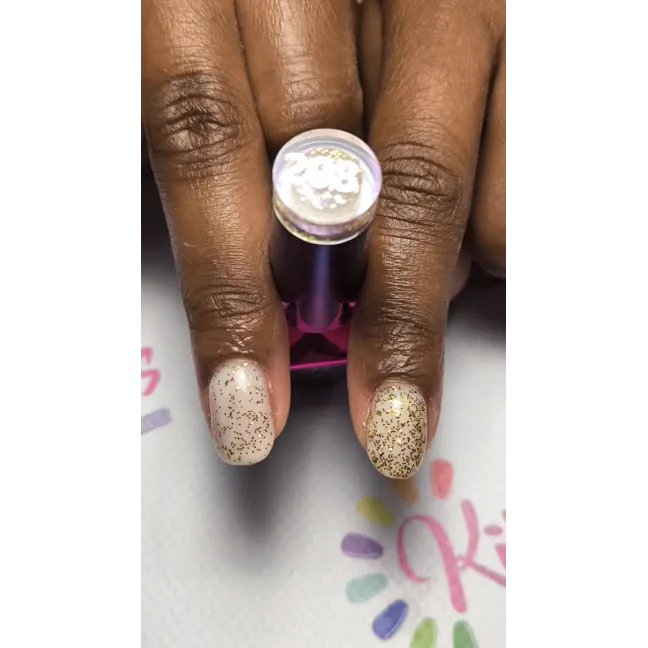 208 Mollynails Colore smalto semipermanente Polish Soakoff Glitter SENSUAL Mollylac 8gr