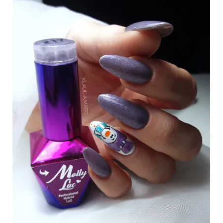 217 Mollylac Colore smalto semipermanente Polish Soakoff Glitter OBSESSION Mollylac 10 gr