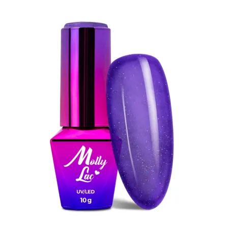 226 Mollylac Colore smalto semipermanente Polish Soakoff Glitter WINTER CRYSTALIZE Mollylac 10 gr