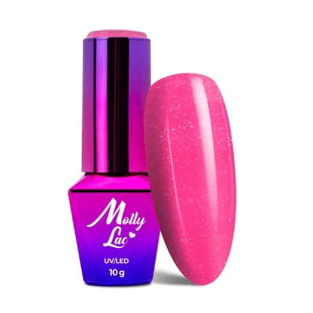 231 Mollylac Colore smalto semipermanente Polish Soakoff Glitter GLOWING TIME 10gr