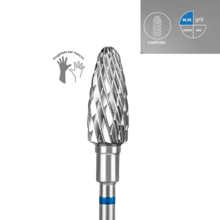 Punta Carbide smontaggio conica per mancini, grit medi, FT91B060/14 Staleks