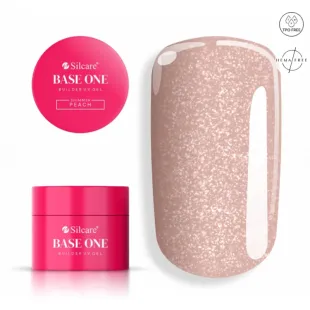 SHIMMER PEACH 50gr Builder Gel costruttore glitter Hemafree Base one Silcare