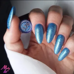 326 Mollylac Colore smalto semipermanente Soakoff Glitter NAILMATIC 10gr 2