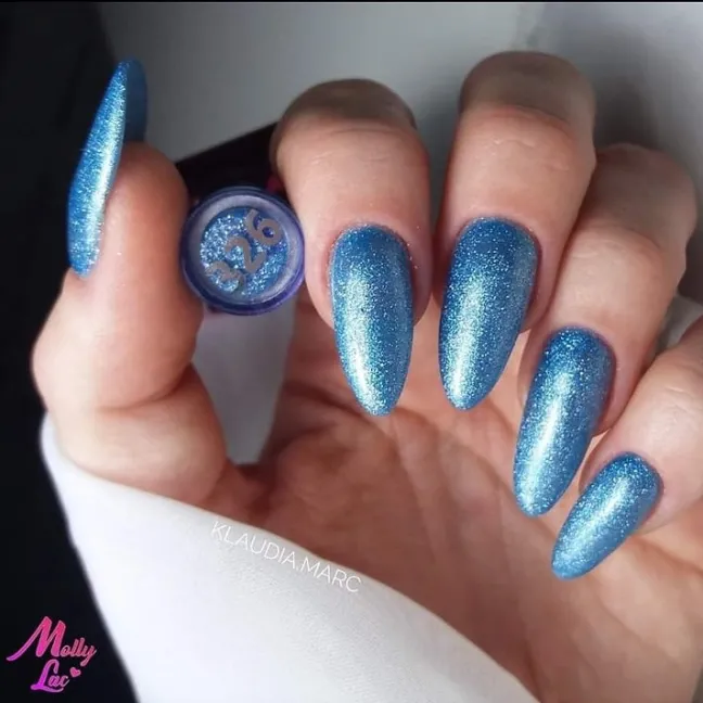 326 Mollylac Colore smalto semipermanente Soakoff Glitter NAILMATIC 10gr