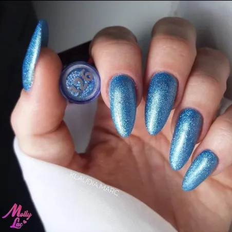 326 Mollylac Colore smalto semipermanente Soakoff Glitter NAILMATIC 10gr