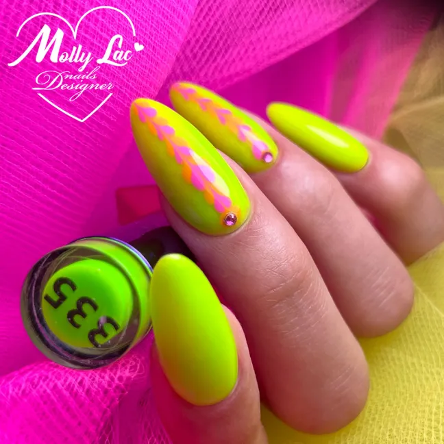 335 Mollylac Colore smalto semipermanente Soakoff Neon FANCY FASHION  Mollylac 10gr