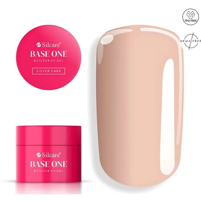 Gel costruttore COVER DARK Base one Silcare 50 gr hemafree tpofree