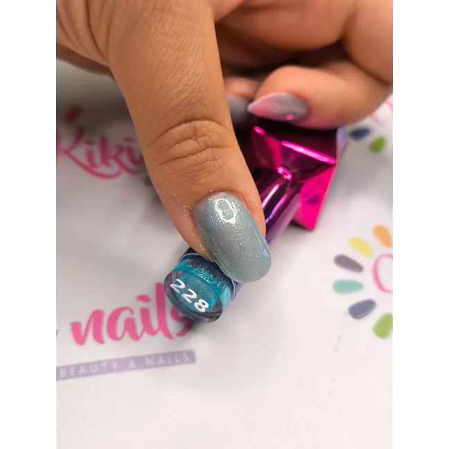 228 Mollylac Colore smalto semipermanente Polish Soakoff Glitter Perlato WINTER CRYSTALIZE Mollylac 10 gr